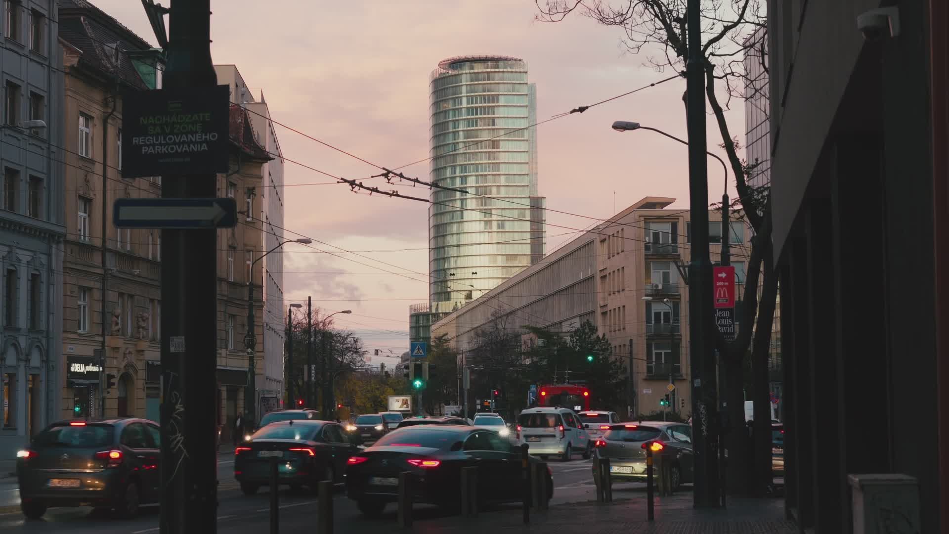 bustling city street at sunset 34597916 — free pexels stock footage