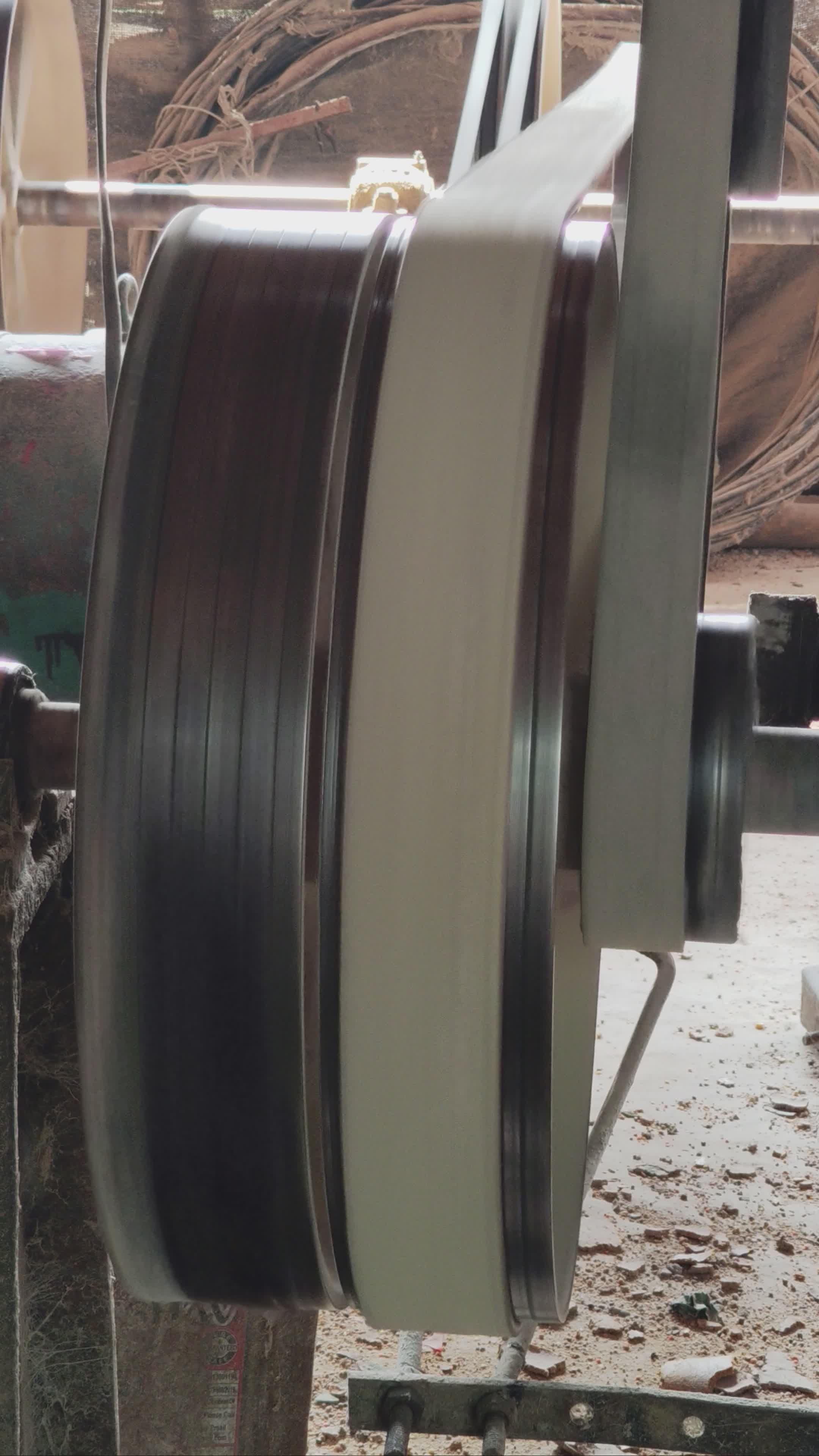 Rotating Industrial Machine Equipment Wheel in Action Free Stock Video ...