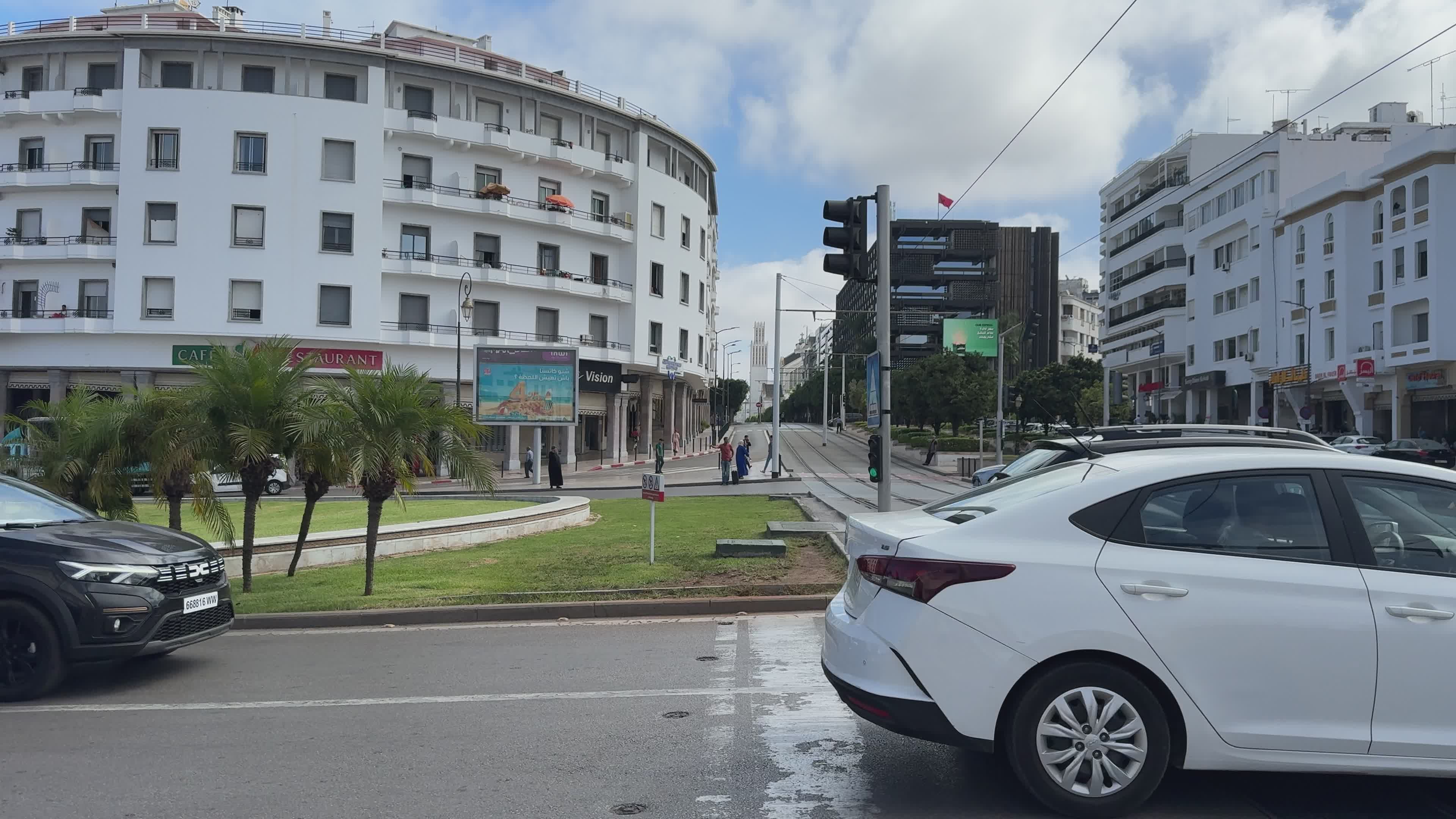 Street Scene in Rabat: Urban Life and Traffic Free Stock Video Footage ...
