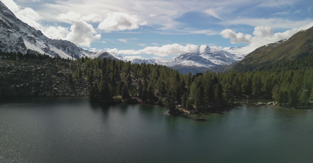 Landscape View Video Stunning Aerial View of Mountain Lake Landscape Free Stock Video ...