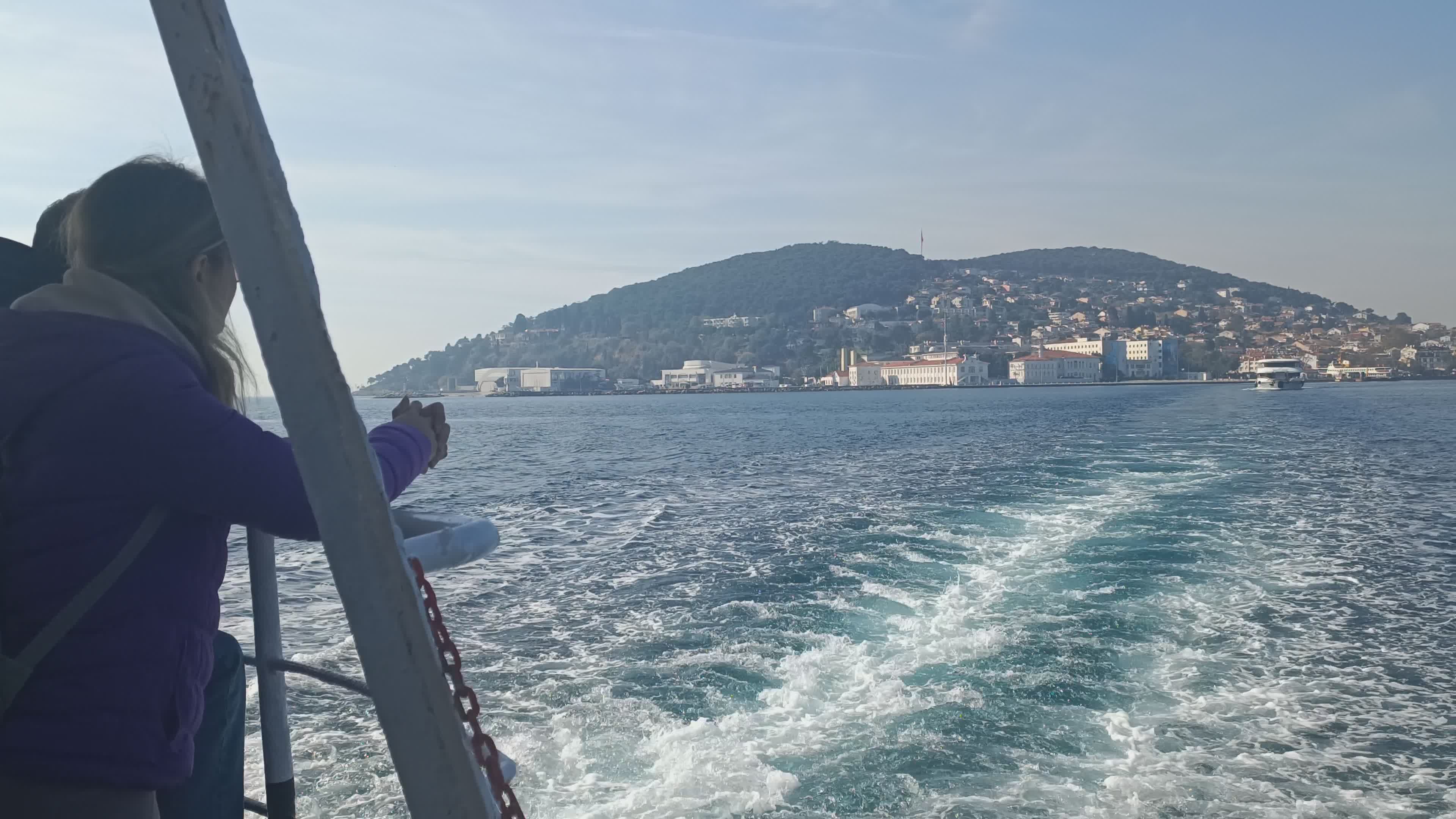 Scenic Ferry Ride with Island View Free Stock Video Footage, Royalty ...