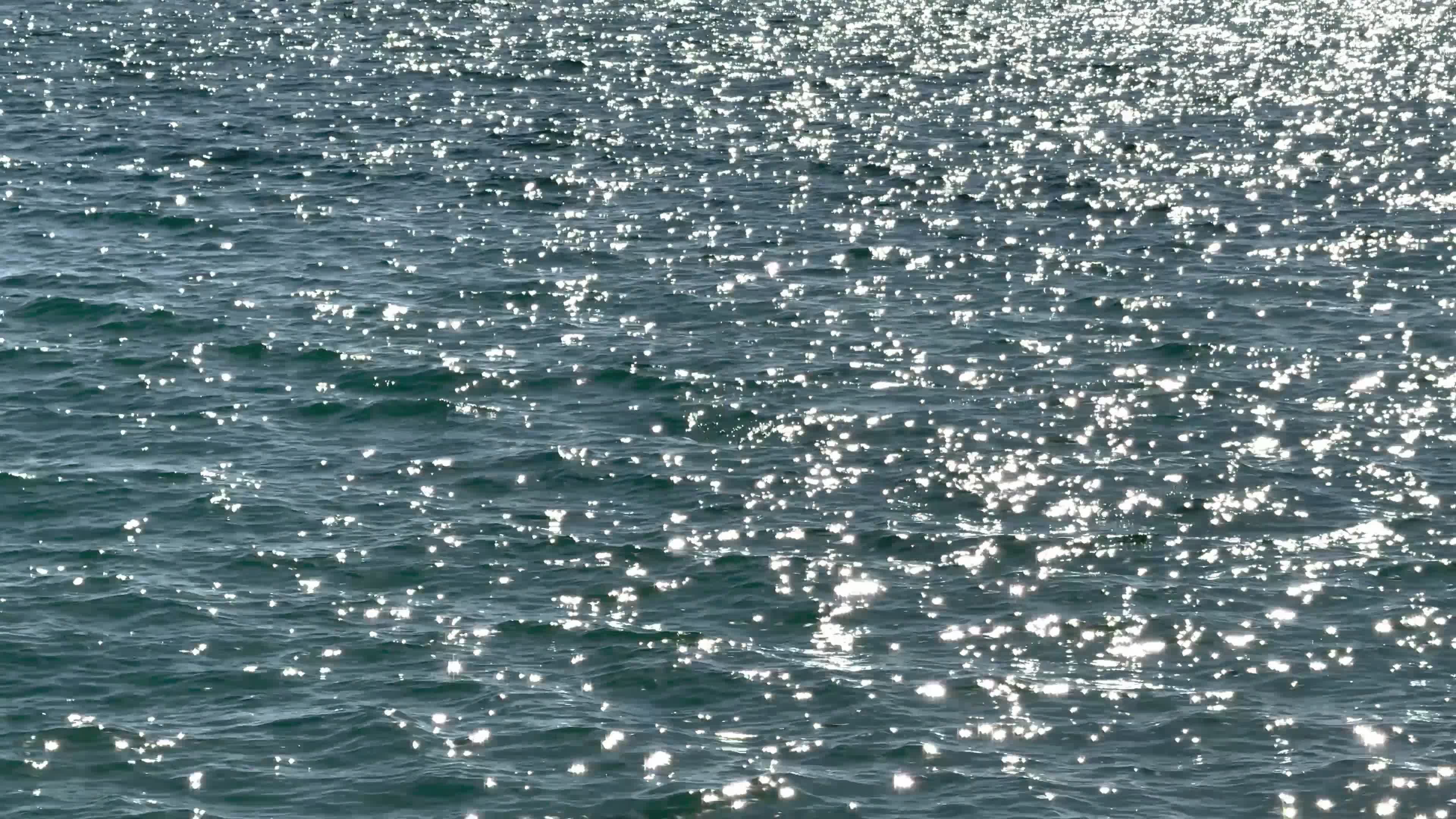 Sparkling Sunlit Ocean Waves Free Stock Video Footage, Royalty-Free 4K ...