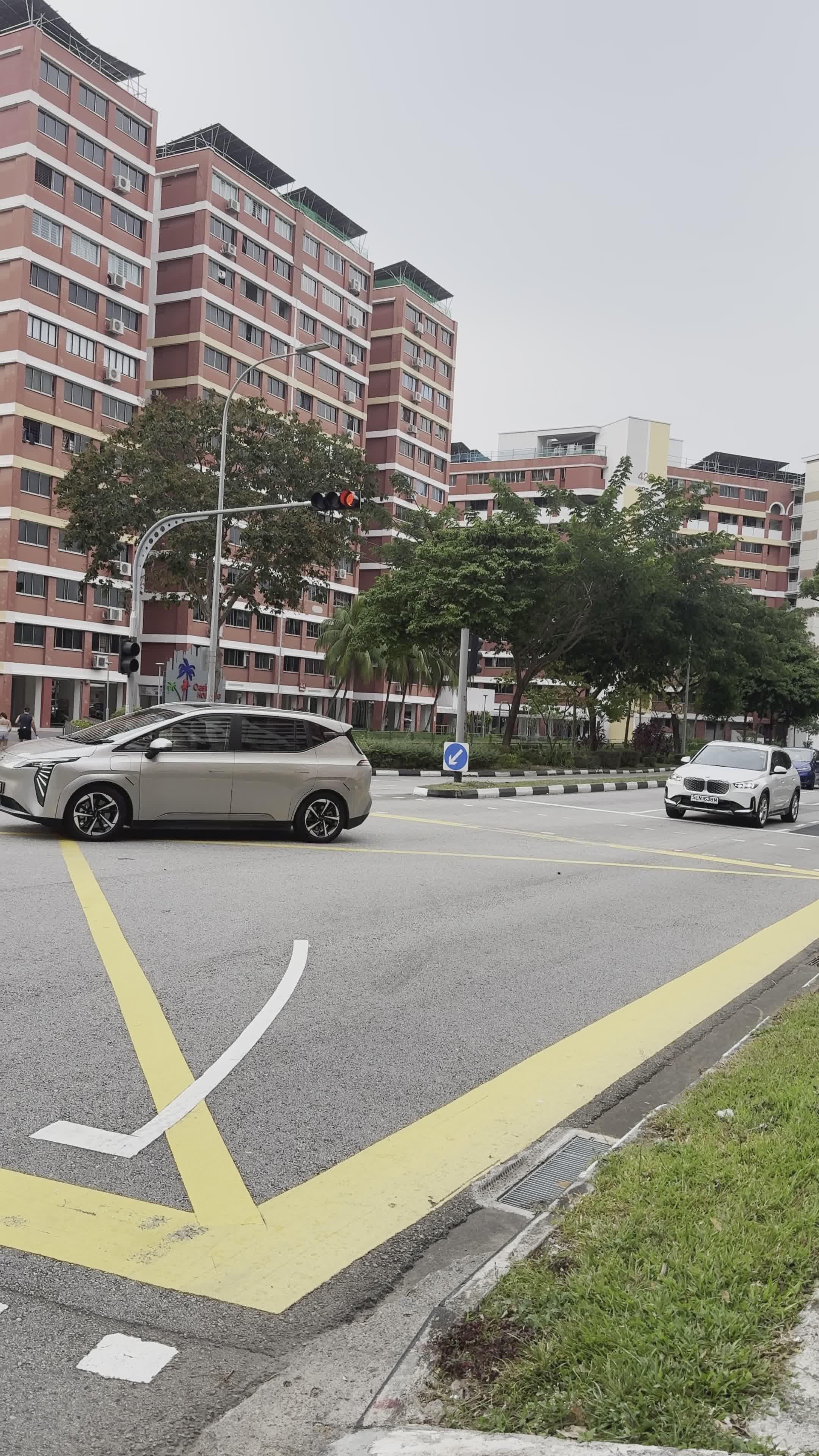 Urban Street Traffic with High-rise Buildings Free Stock Video Footage ...