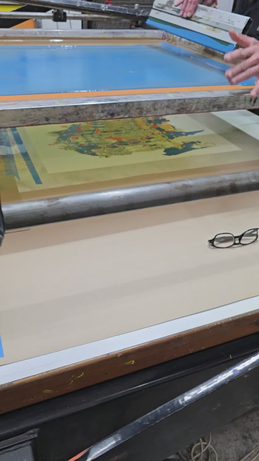Professional Printmaking Process in Art Studio Free Stock Video Footage ...