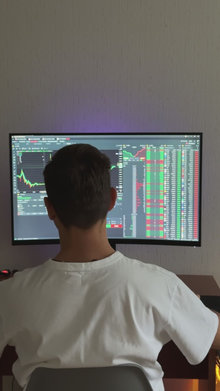 Trading Video Download Focused Trader Analyzing Stock Market Trends Free Stock Video Footage ...