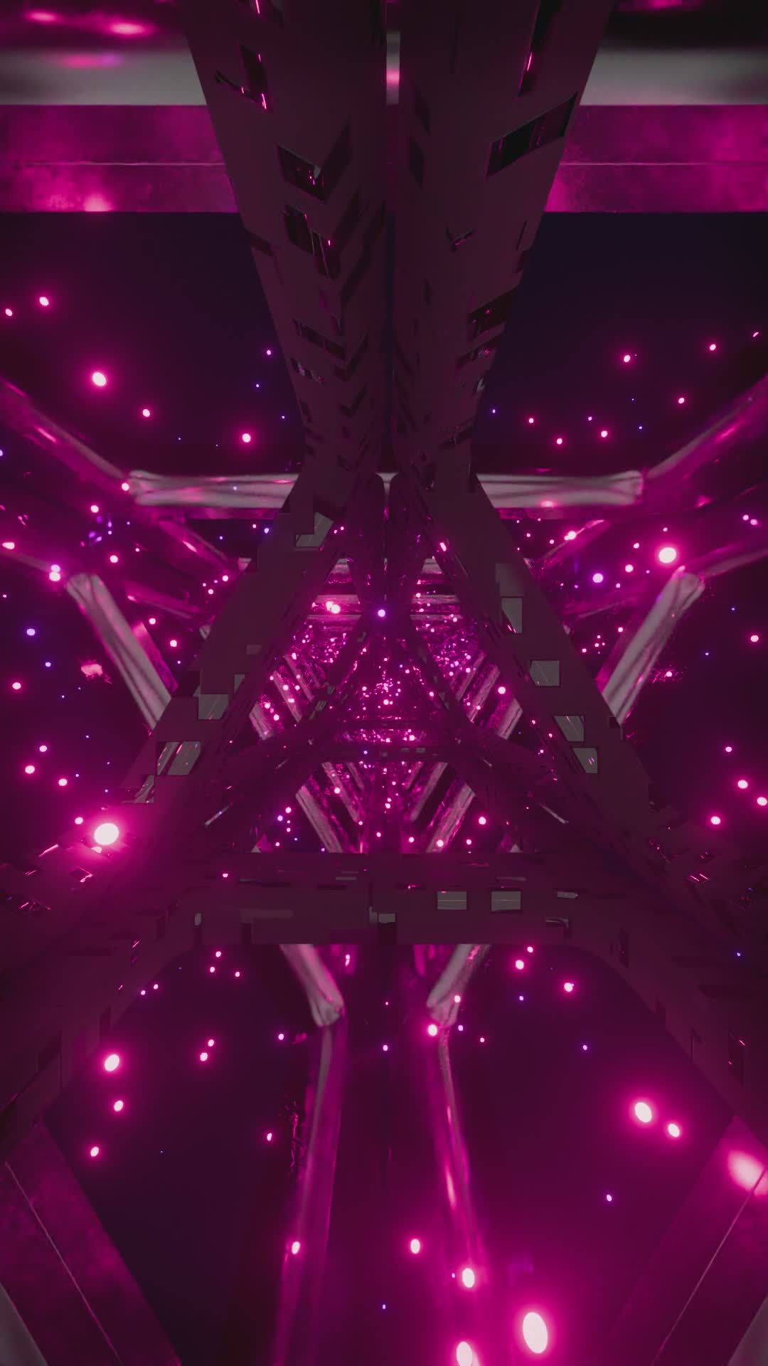futuristic pink light tunnel animation 34707013 — free pexels stock footage