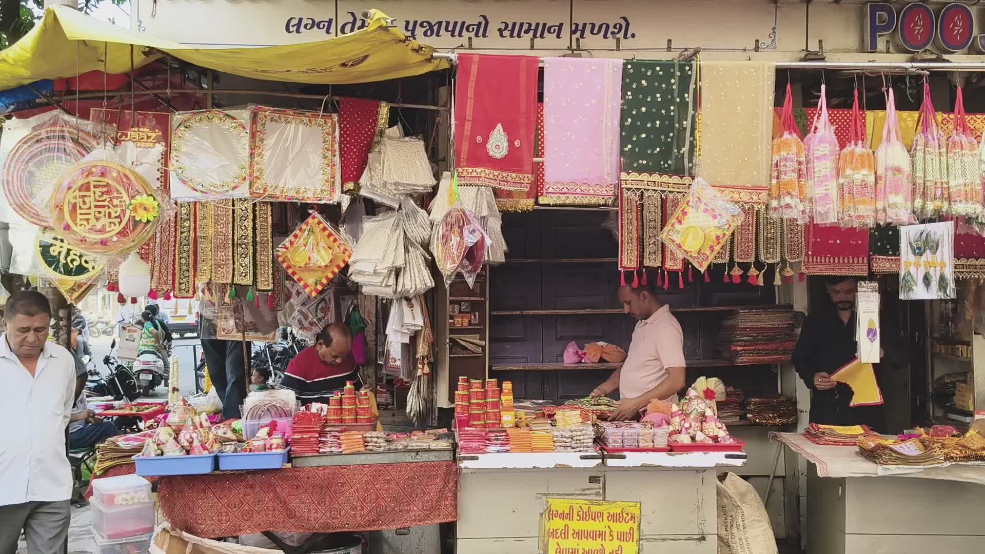 Colorful Street Market in Vadodara, India Free Stock Video Footage ...