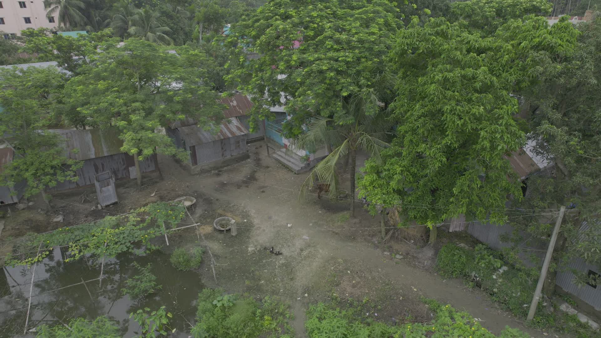 Aerial View of Brahmanbaria Village Landscape Free Stock Video Footage ...