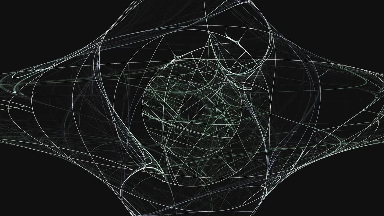 Dynamic Abstract Animation of Interwoven Lines Free Stock Video Footage ...