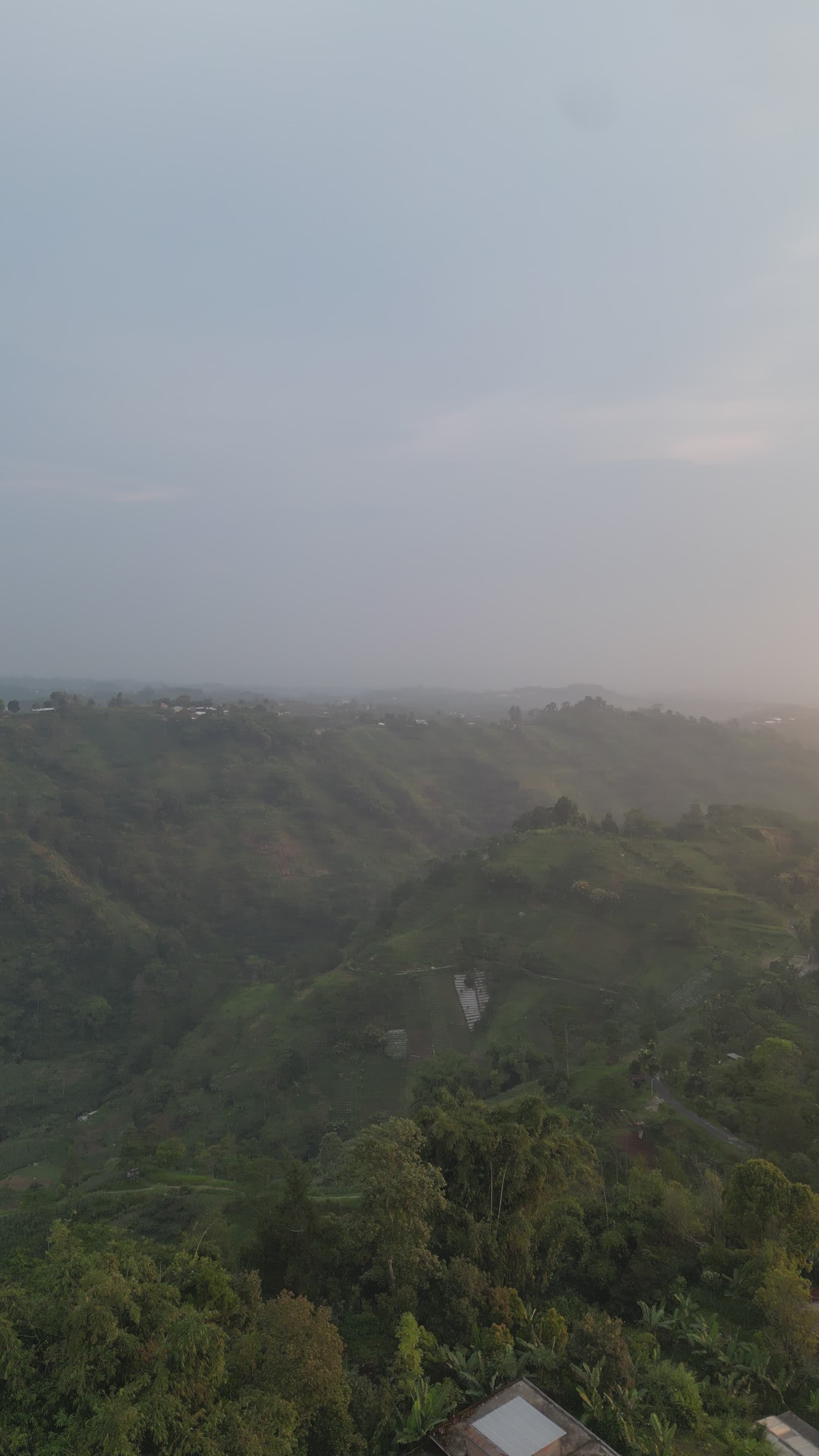 Scenic Sunset over Hills and Villages Free Stock Video Footage, Royalty ...