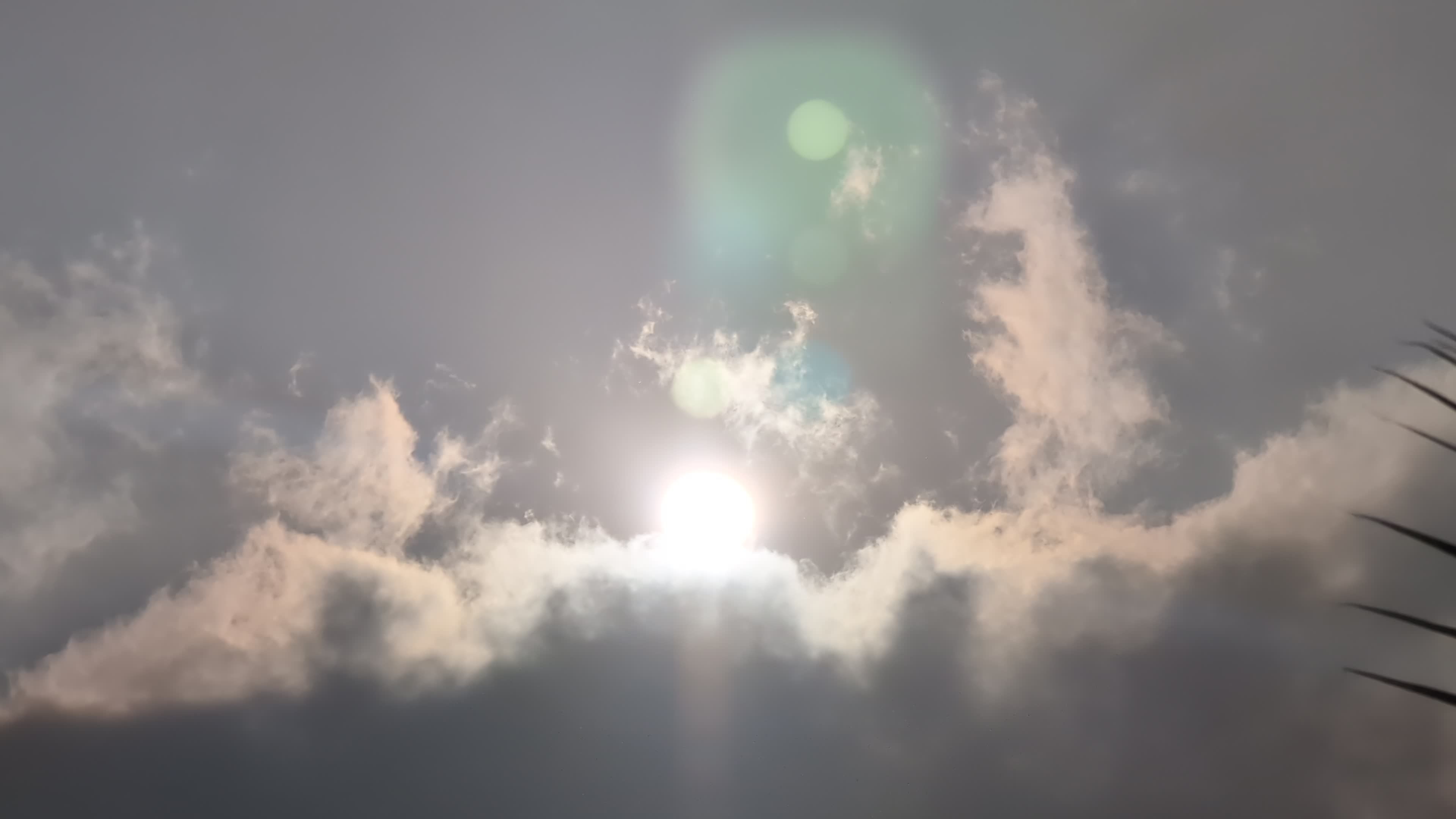Time-Lapse of Clouds Passing Over the Sun Free Stock Video Footage ...