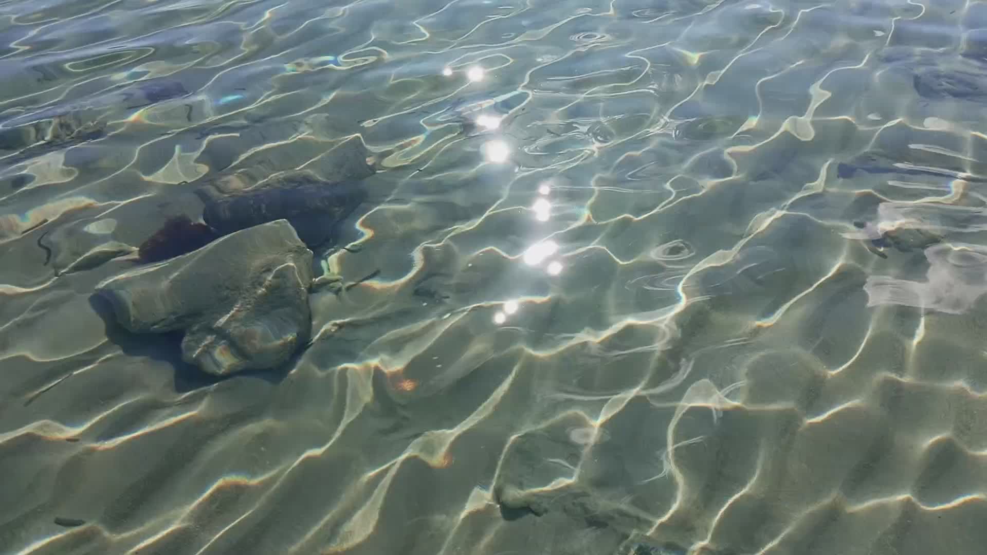 Calm Ripples and Sunlight on Clear Water Free Stock Video Footage ...