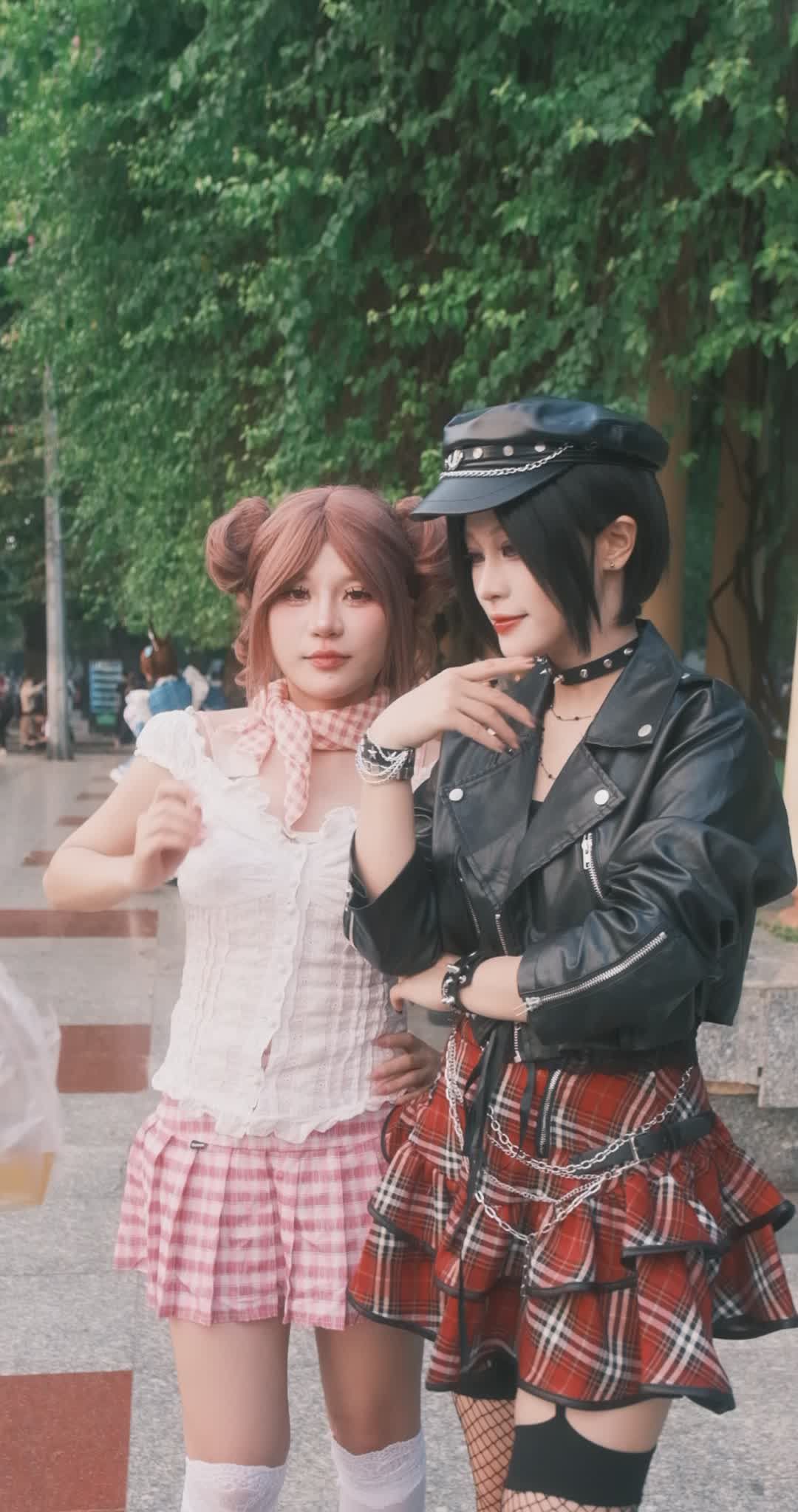 Two Young People in Cosplay Outdoors Free Stock Video Footage, Royalty ...