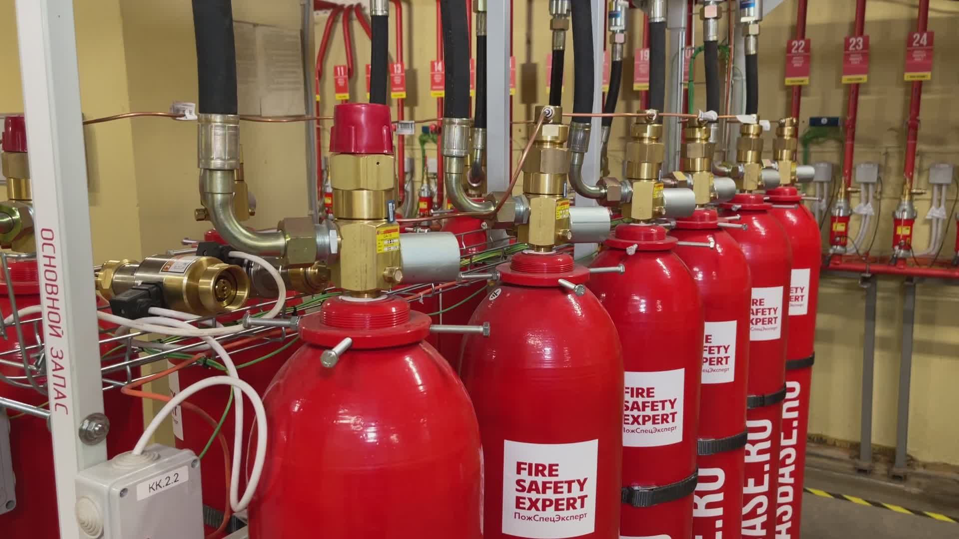 Fire Extinguisher System in Industrial Setting Free Stock Video Footage ...