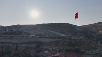 风景加国旗高清视频视频素材
