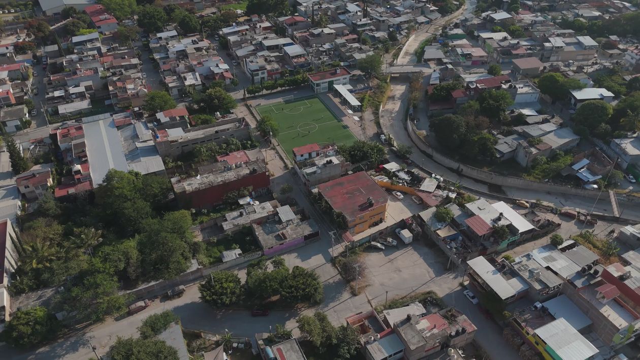 Aerial View of Urban Sports Facilities Free Stock Video Footage ...