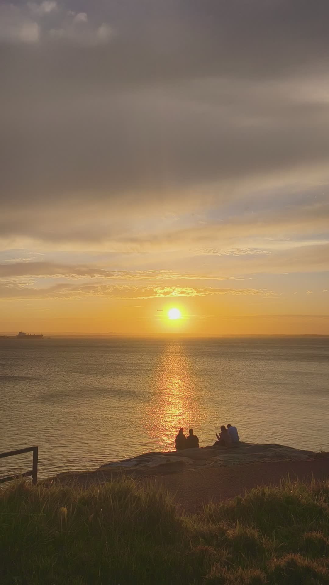 Peaceful Sunset Overlooking the Ocean Free Stock Video Footage, Royalty ...