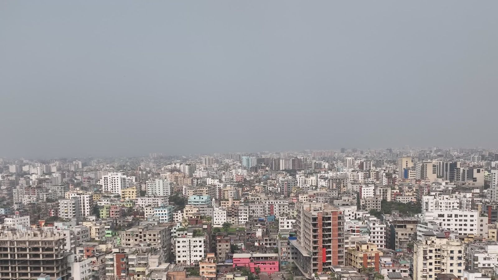 Stunning Aerial View of Dhaka City Skyline Free Stock Video Footage ...