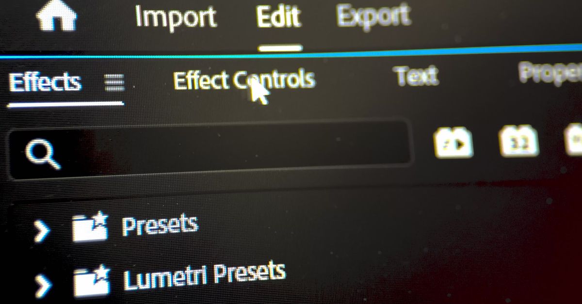 Using Effect Controls in Video Editing Software Free Stock Video ...