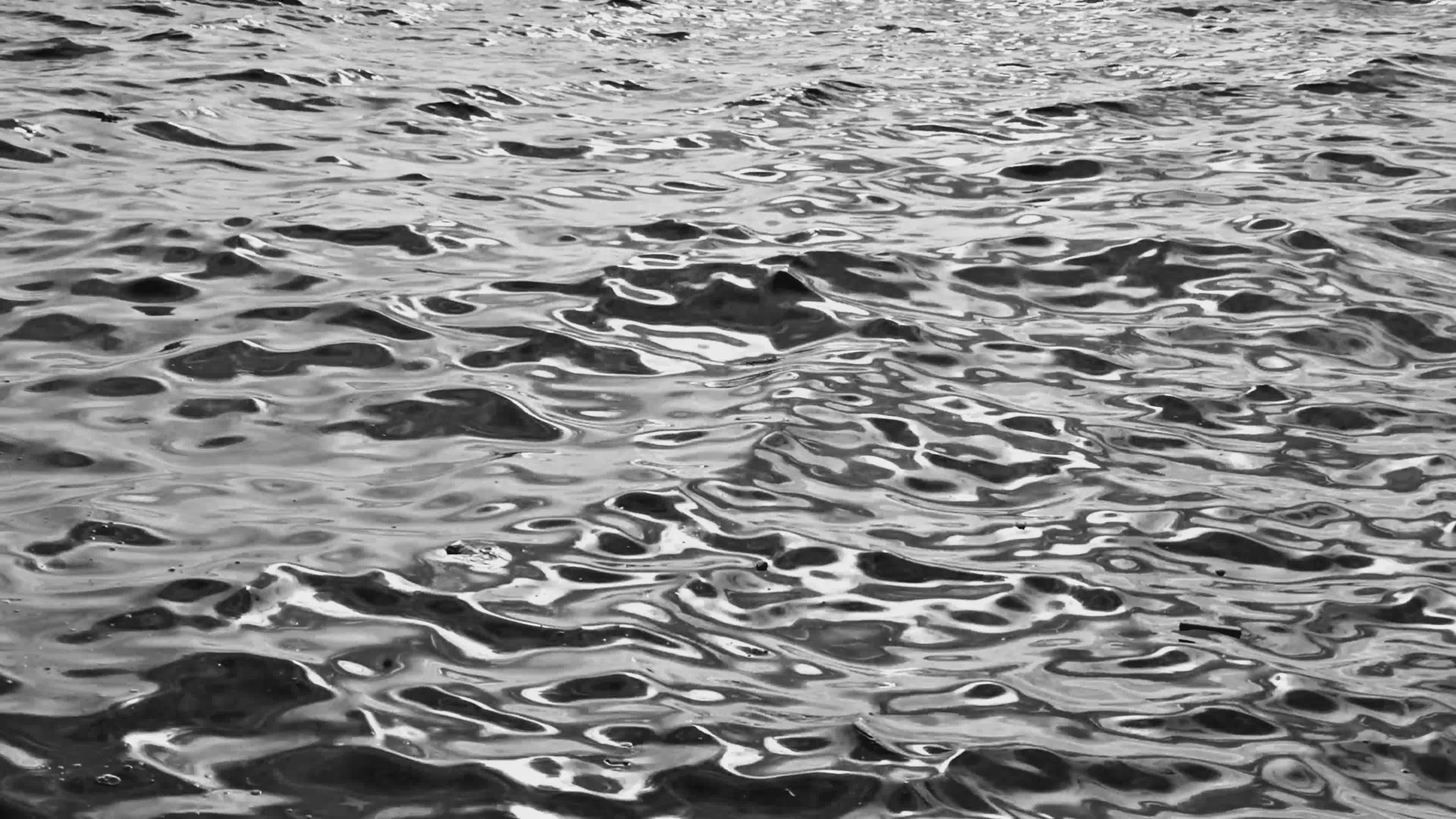 Black and White Rippling Water Surface Free Stock Video Footage ...