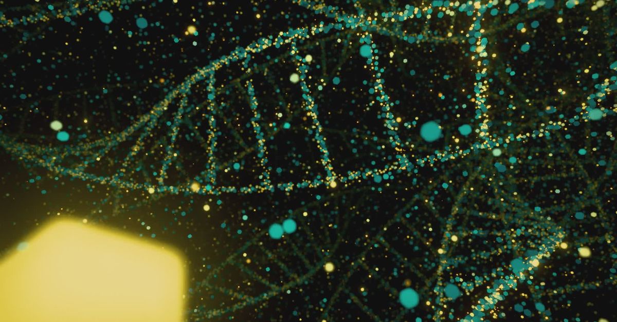 Floating Dna Animation 3js Abstract DNA Helix with Floating Particles Animation Free Stock Video ...