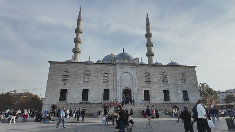 Busy Day at Historic Istanbul Mosque Free Stock Video Footage, Royalty ...