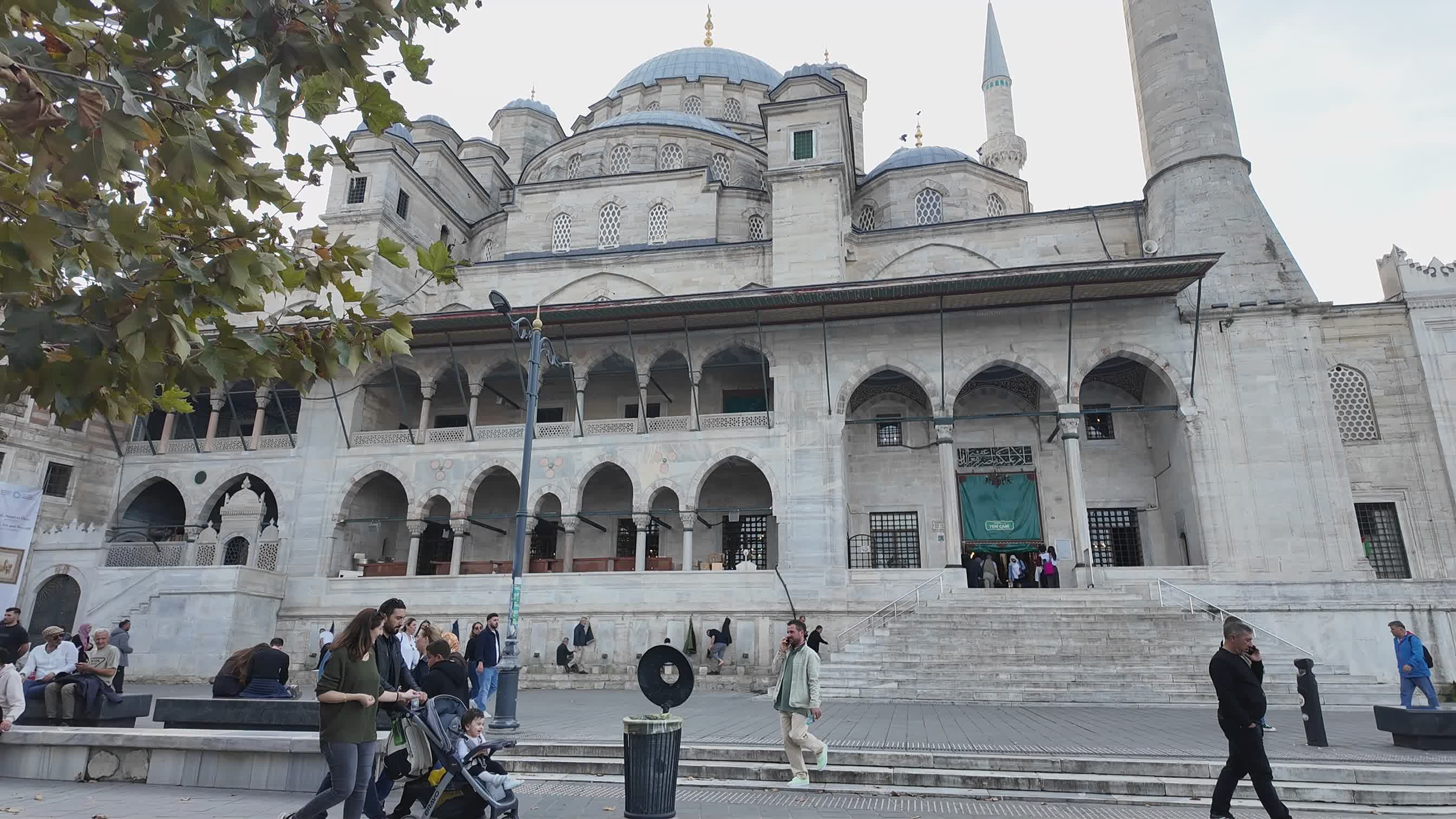 Busy Day at Historic Istanbul Mosque Free Stock Video Footage, Royalty ...