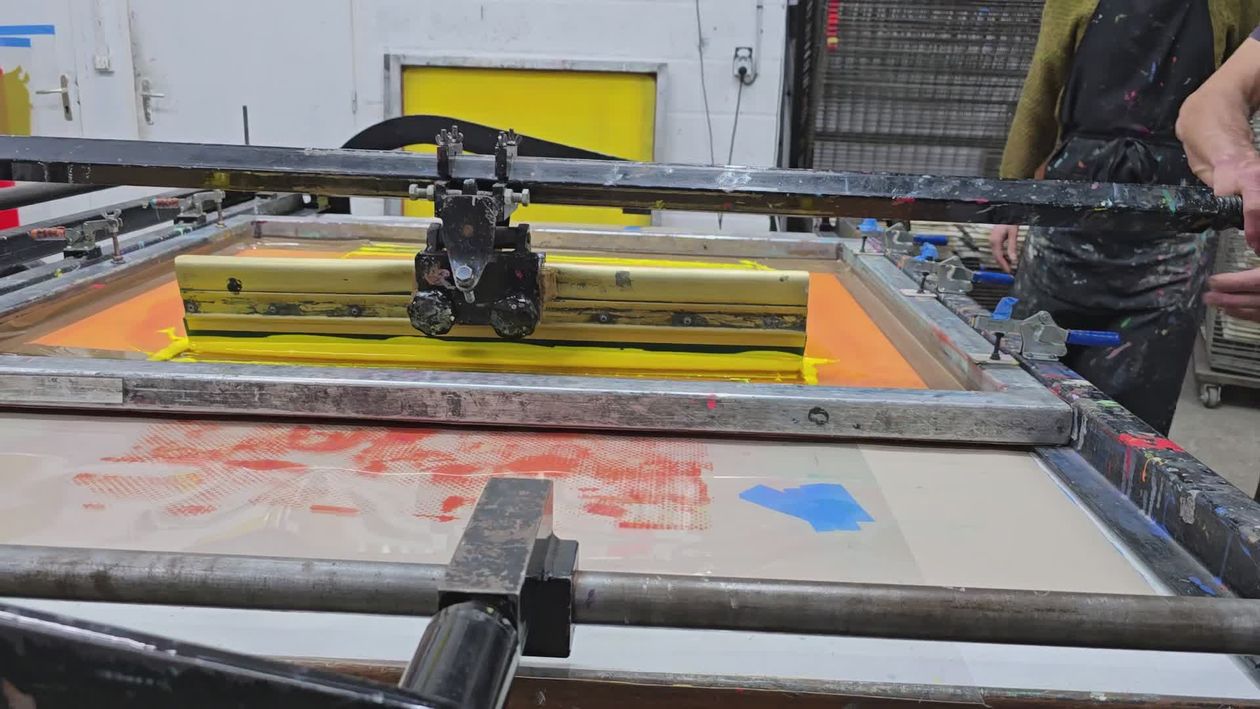Professional Screen Printing in Action Free Stock Video Footage ...