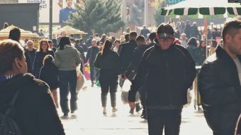 街道人流视频素材