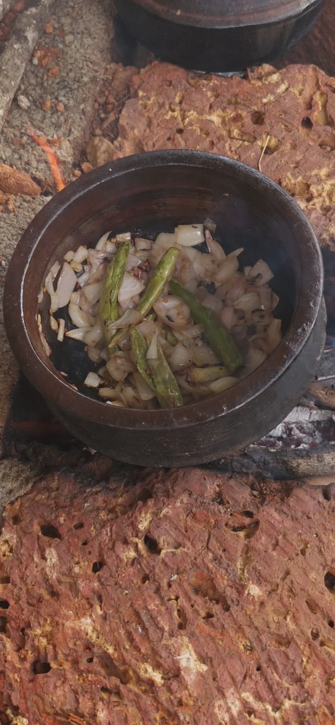 Traditional Clay Pot Cooking with Vegetables Free Stock Video Footage ...