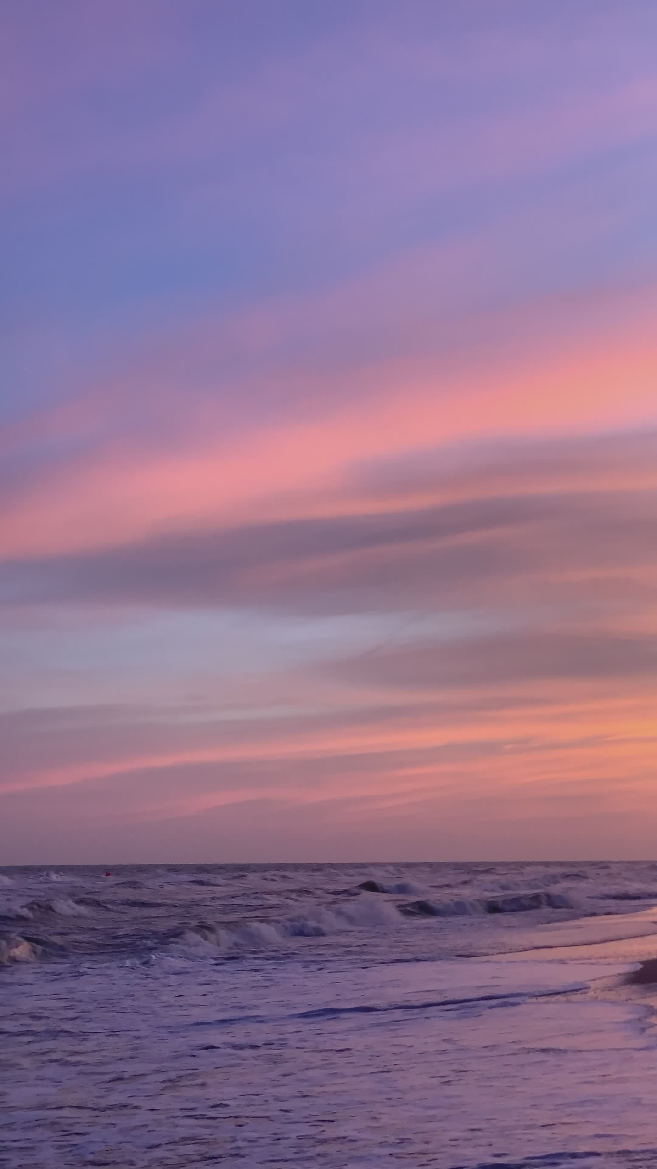 Peaceful Ocean Sunset with Pink Skies Free Stock Video Footage, Royalty ...