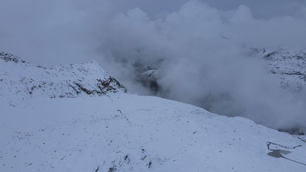 Drone Footage of Snow Covered Mountains Free Stock Video Footage ...