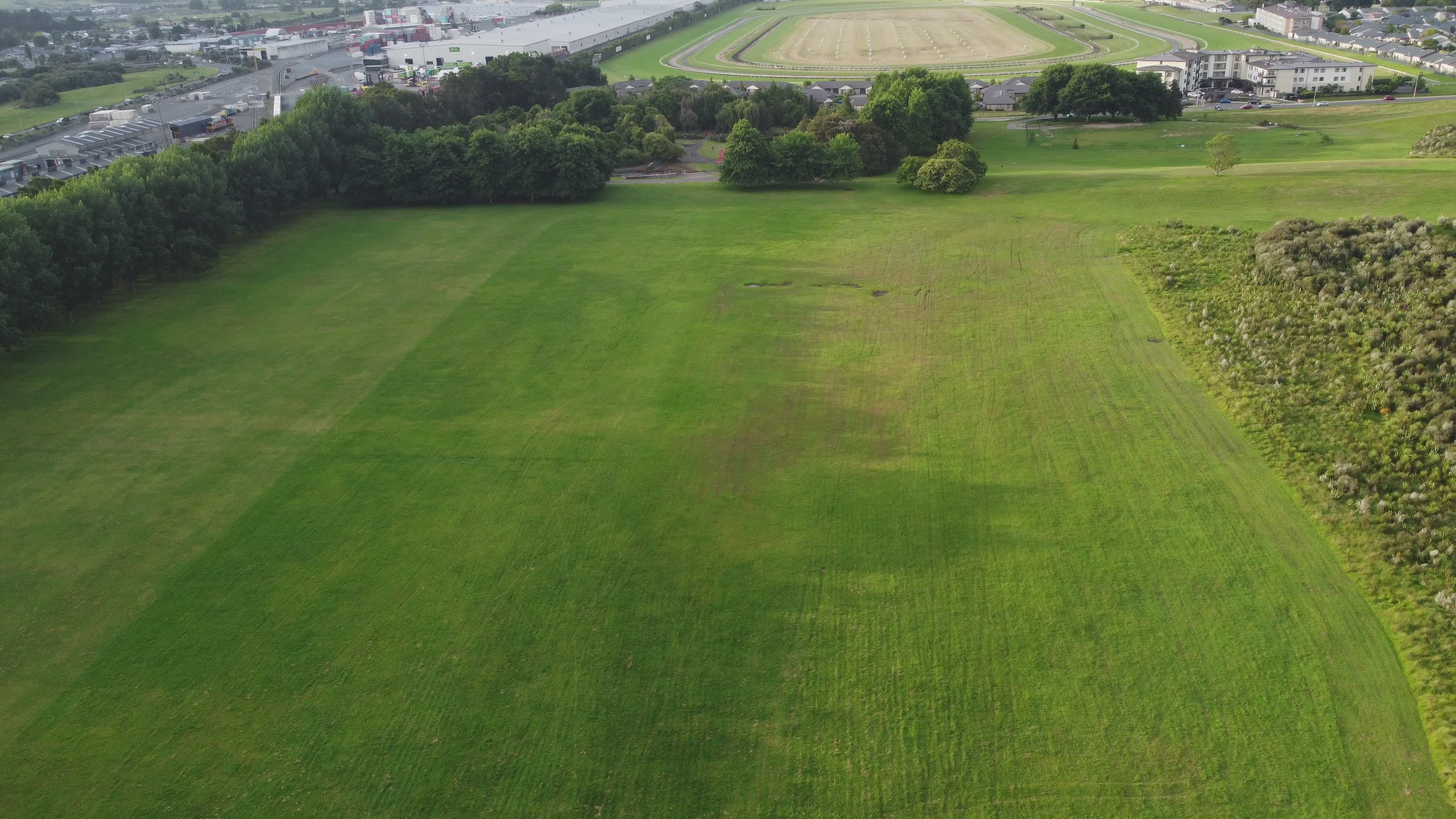 Drone Aerial View of Scenic Green Landscape Park Free Stock Video ...
