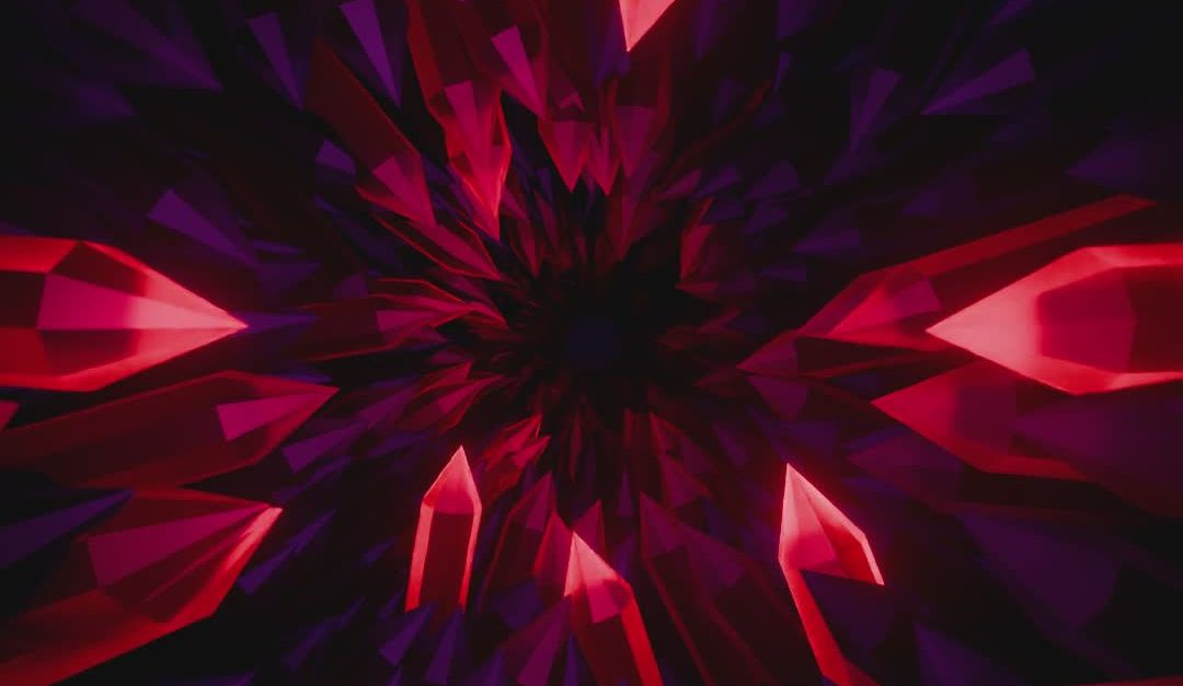 Animation Red Crystal Ethereal Red Crystal Explosion Animation Background Free Stock Video ...