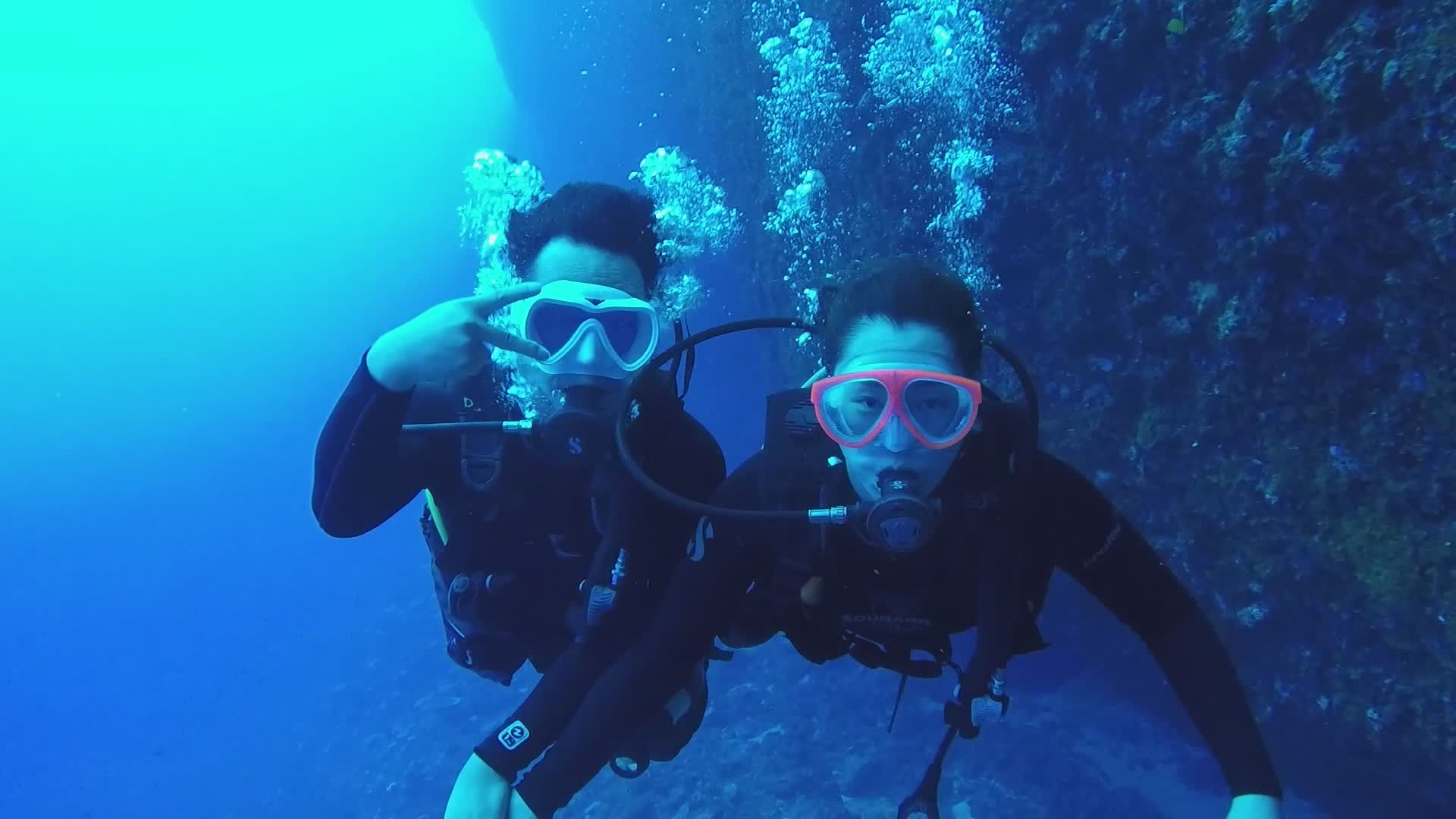 Vibrant Underwater Scuba Diving Adventure Free Stock Video Footage ...