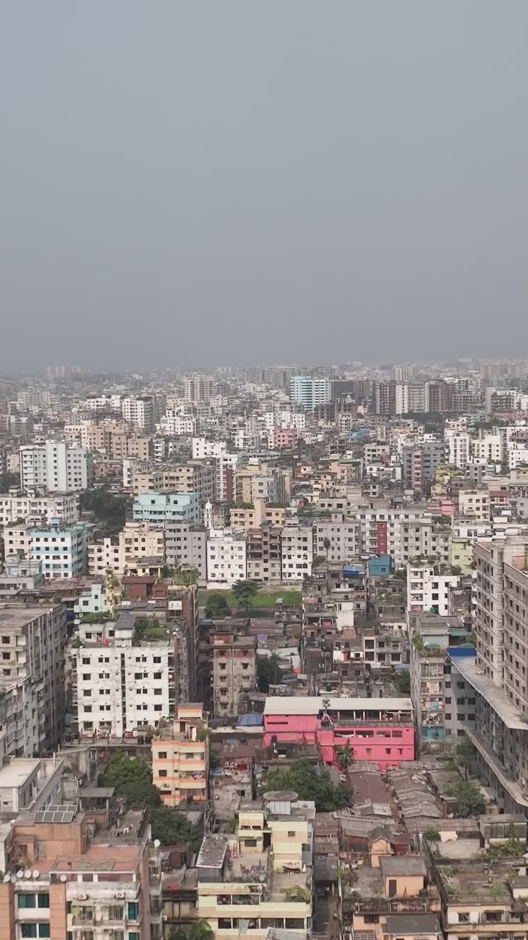 Captivating Aerial View of Dhaka Cityscape Free Stock Video Footage ...