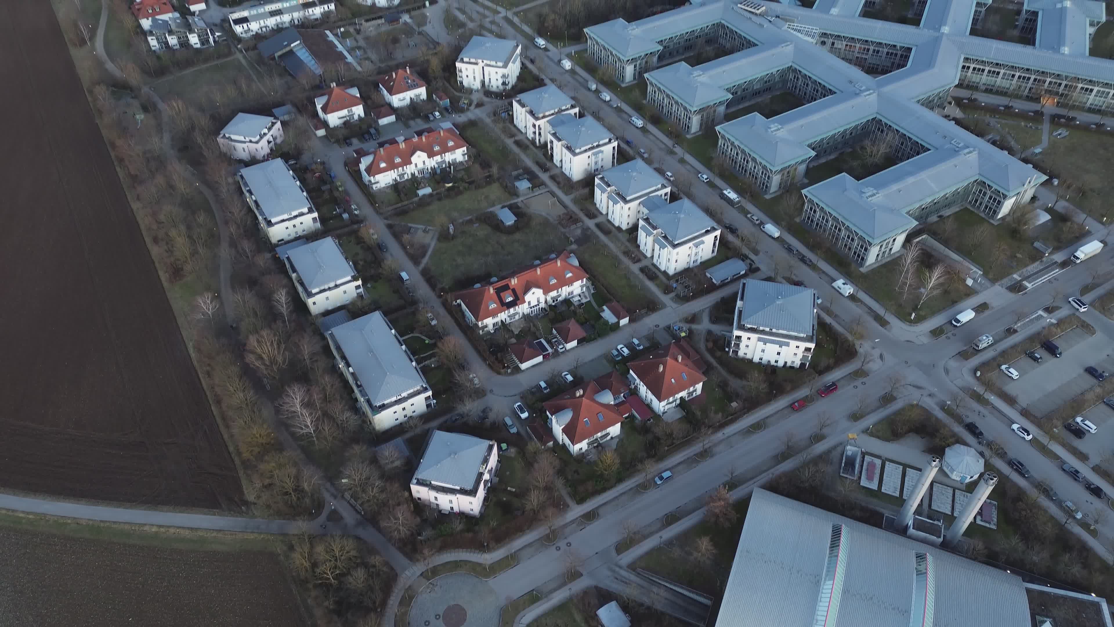 Aerial View of Urban Cityscape with Buildings Free Stock Video Footage ...