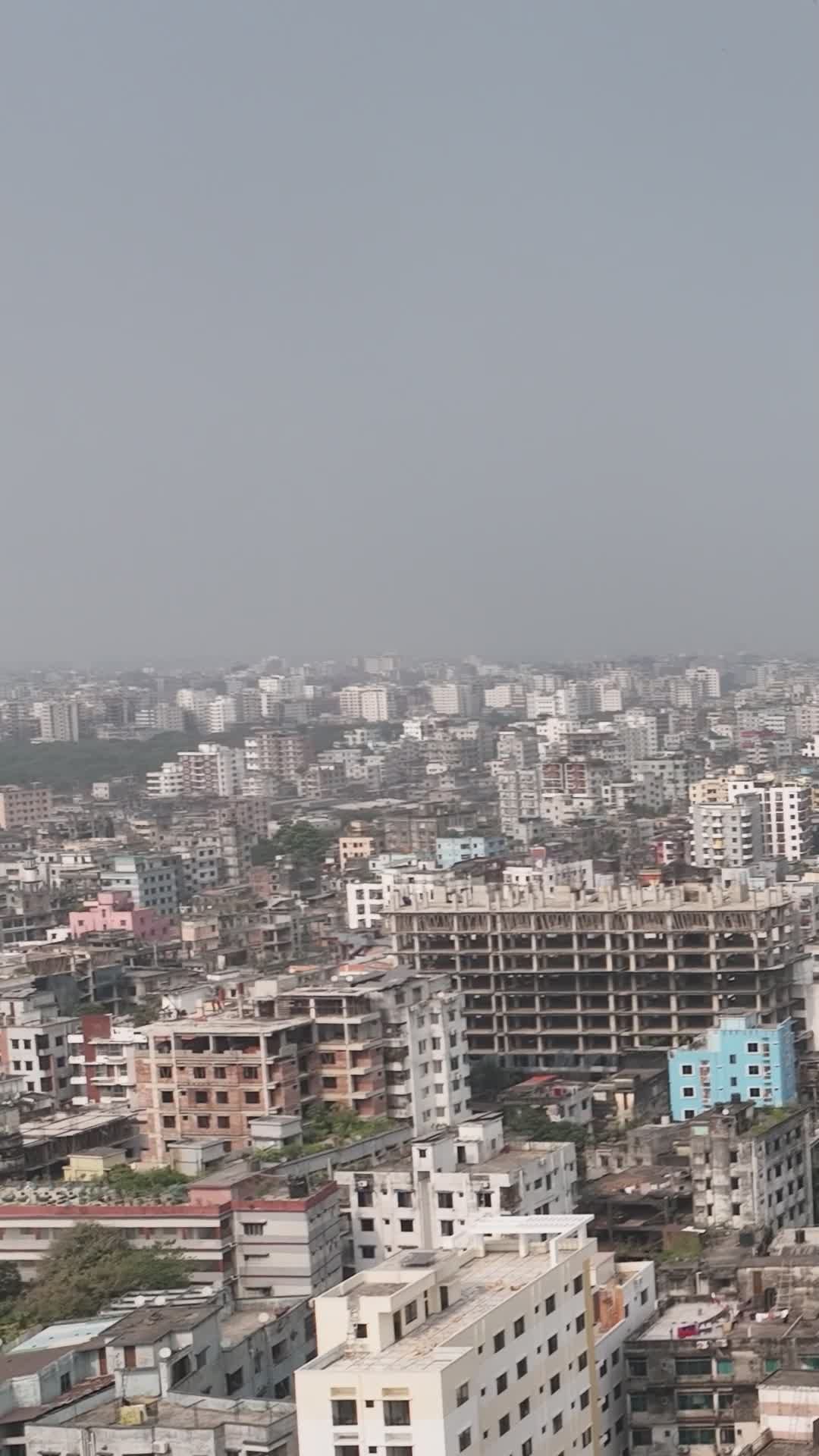 Aerial View of Dhaka Cityscape in Bangladesh Free Stock Video Footage ...