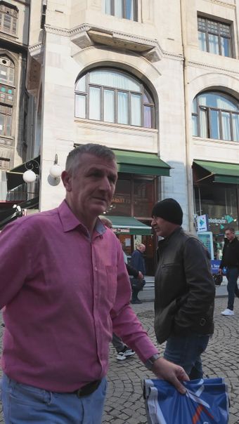 店铺门口人来人往视频素材高清视频免费下载视频素材