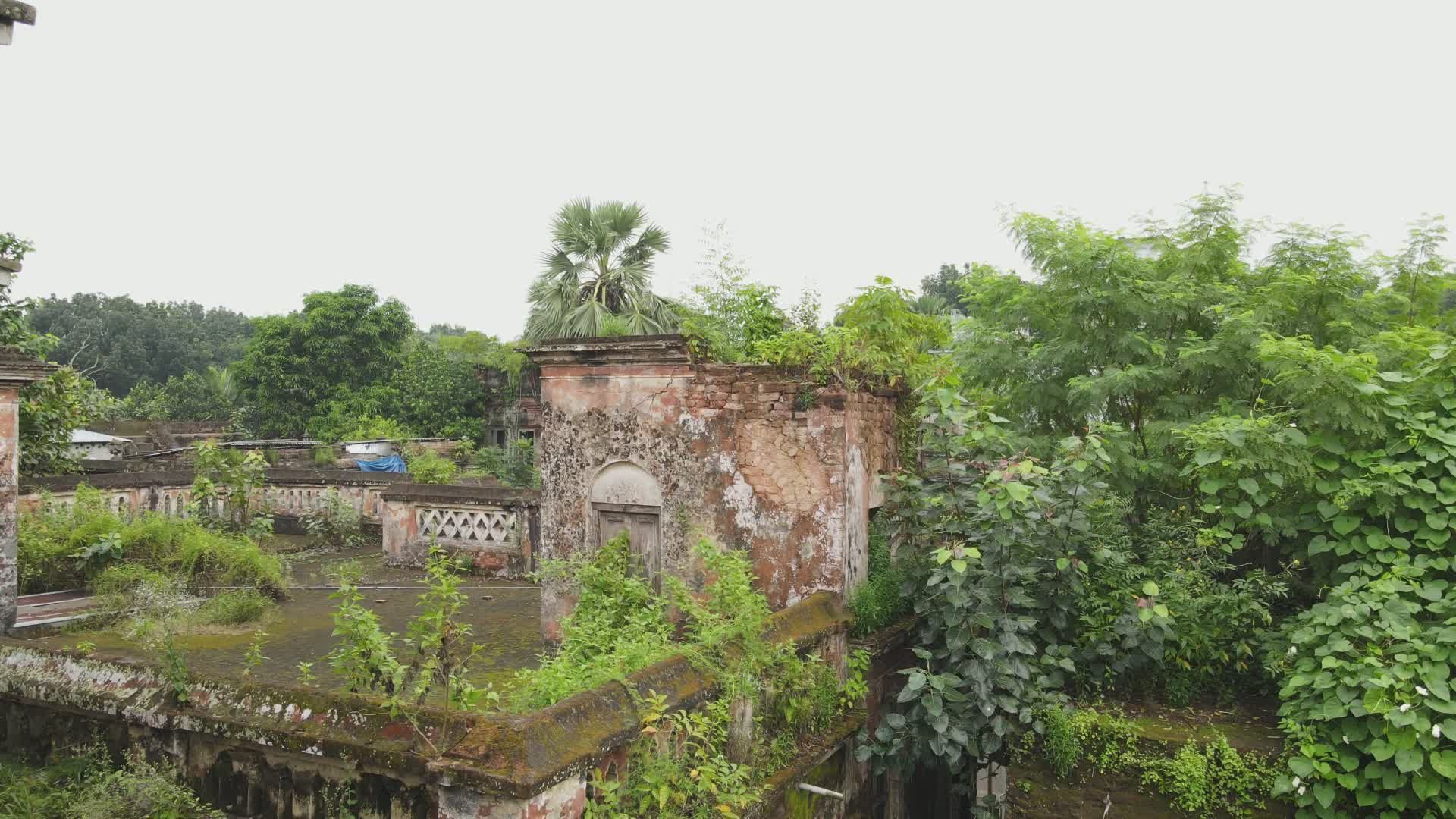 Aerial View of Historic Ruins in Tangail Free Stock Video Footage ...