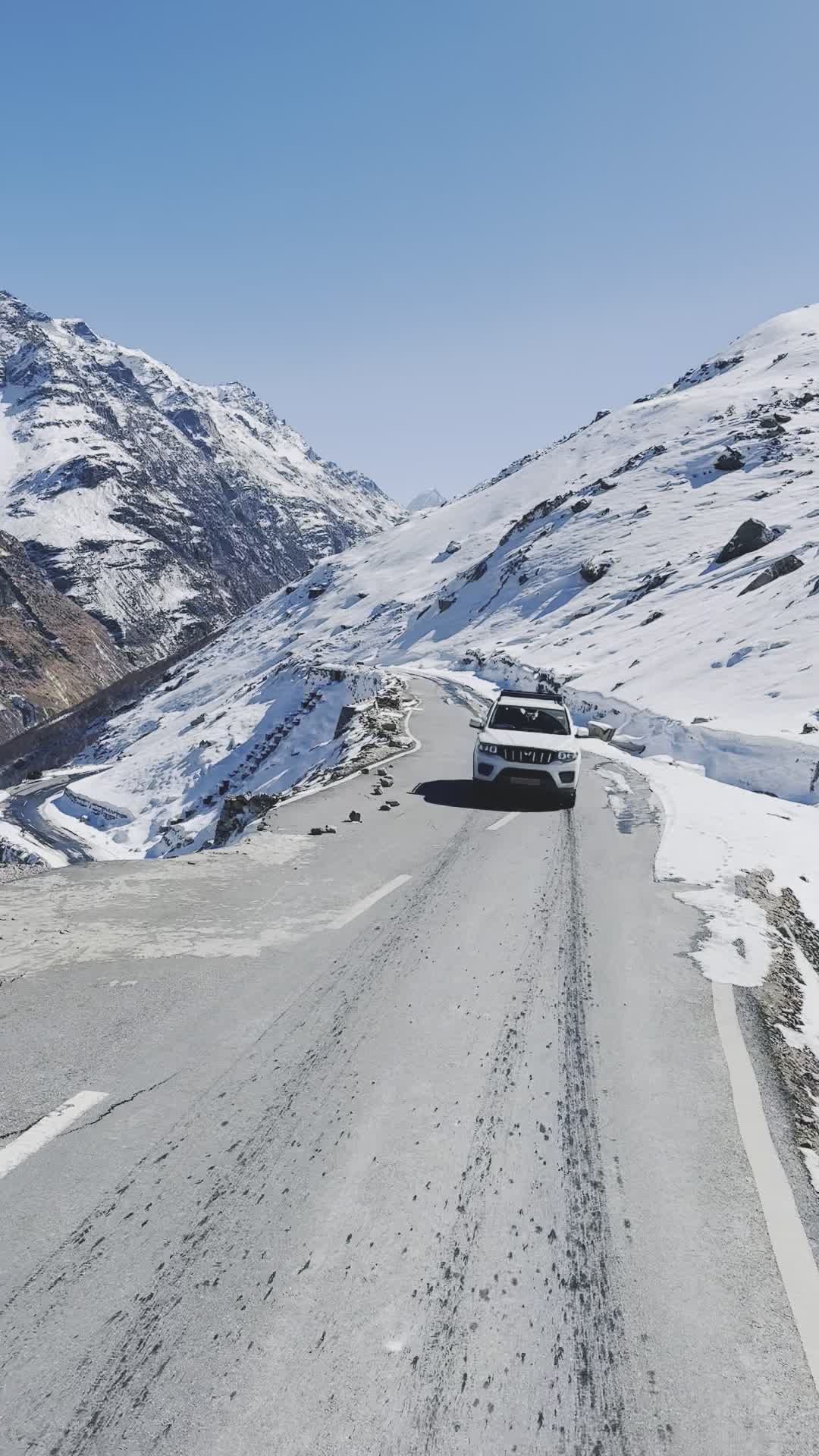Scenic Winter Drive on Snowy Mountain Roads Free Stock Video Footage ...