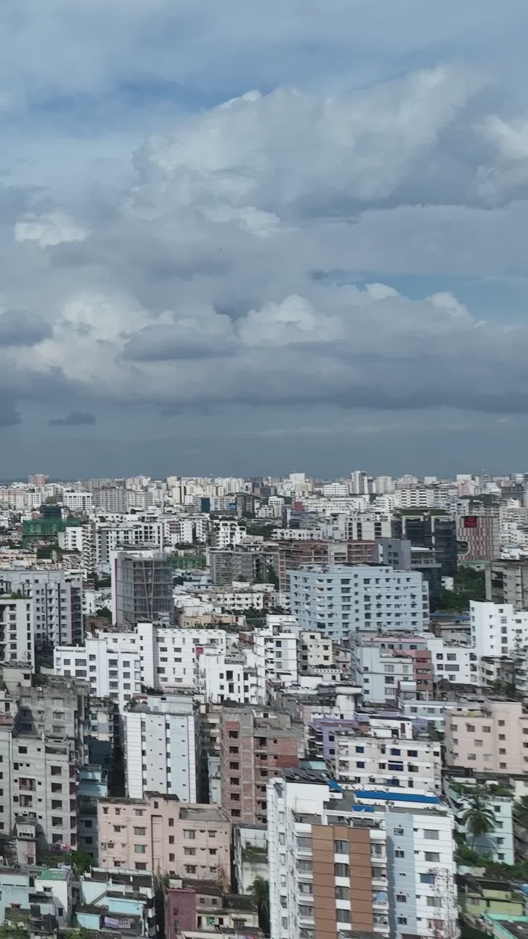 Dhaka Cityscape in Overcast Winter Sky Free Stock Video Footage ...