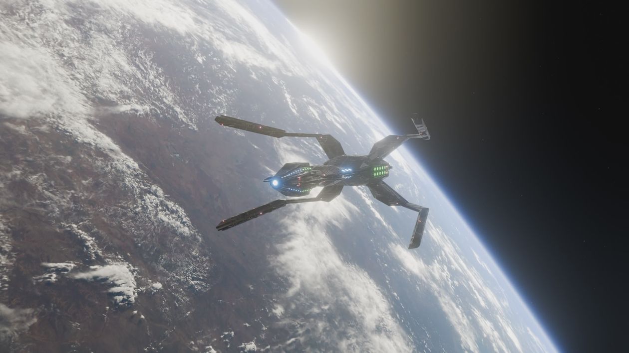 Futuristic Spaceship Orbiting Earth Free Stock Video Footage, Royalty ...