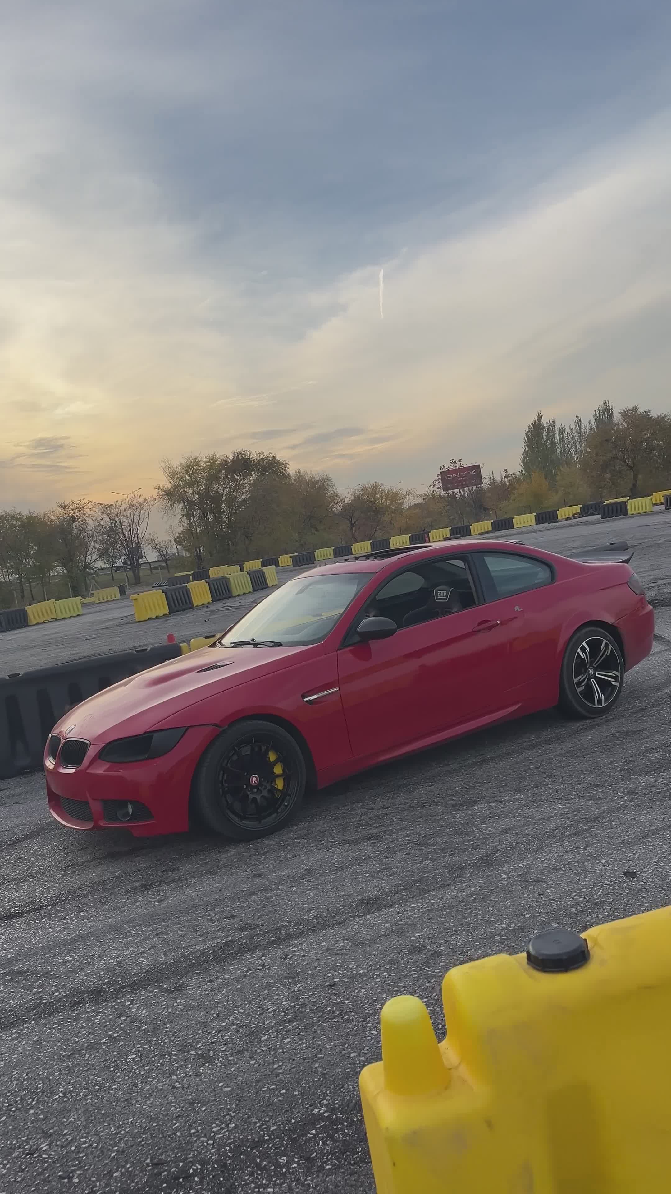Dramatic Red Sports Car at Sunset Track Free Stock Video Footage ...