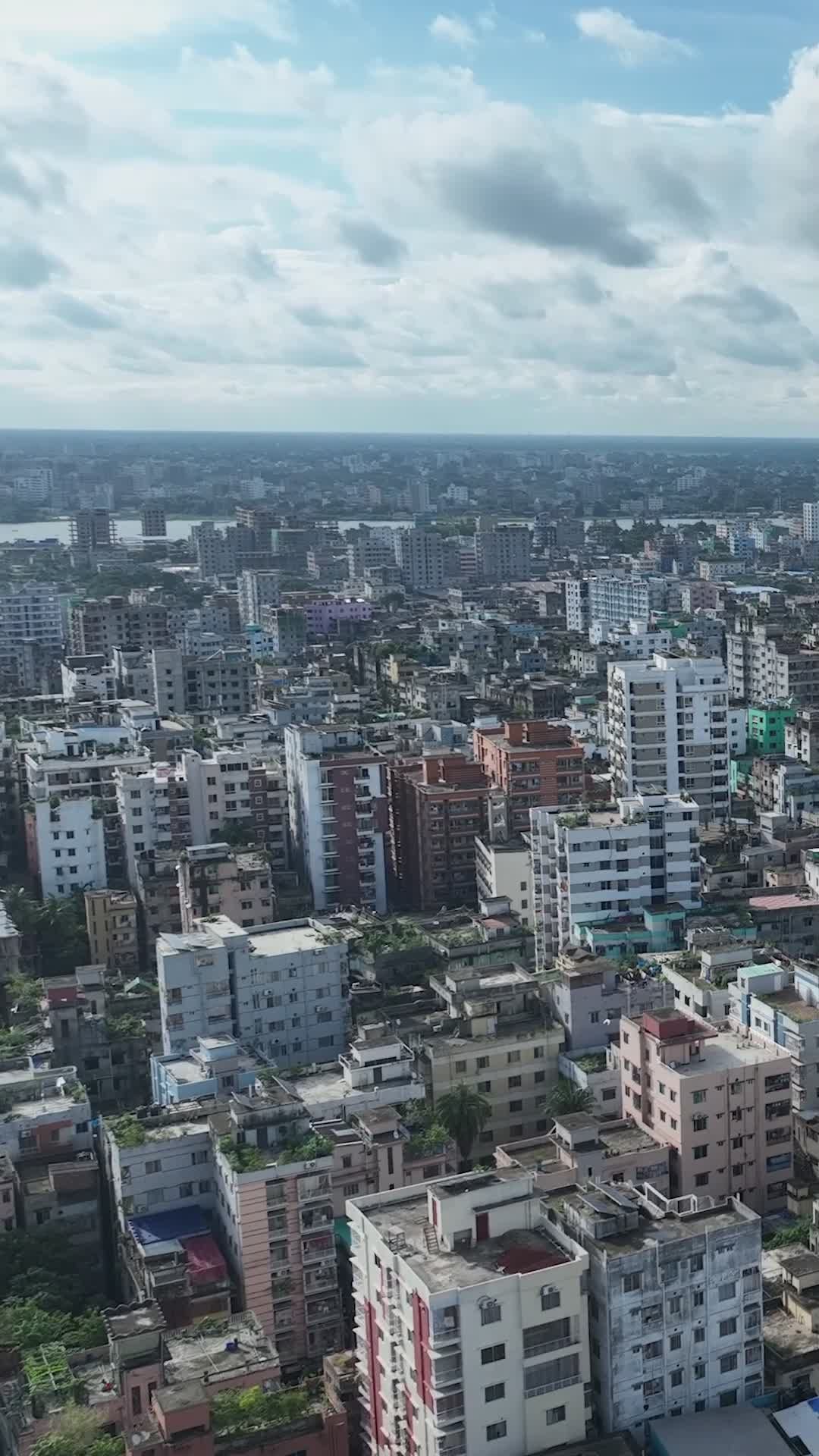 Stunning Aerial View of Dhaka Cityscape Free Stock Video Footage ...