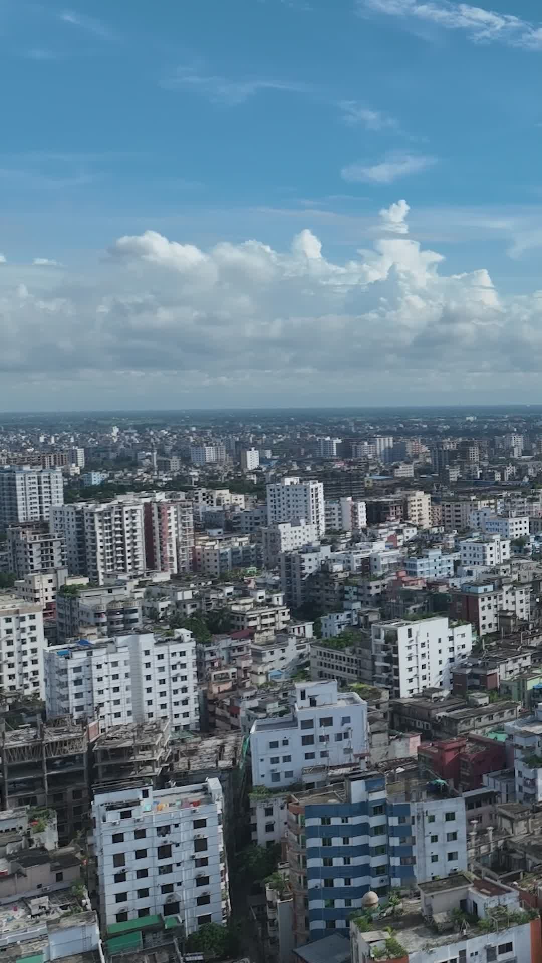 Stunning Aerial View of Dhaka Cityscape Free Stock Video Footage ...