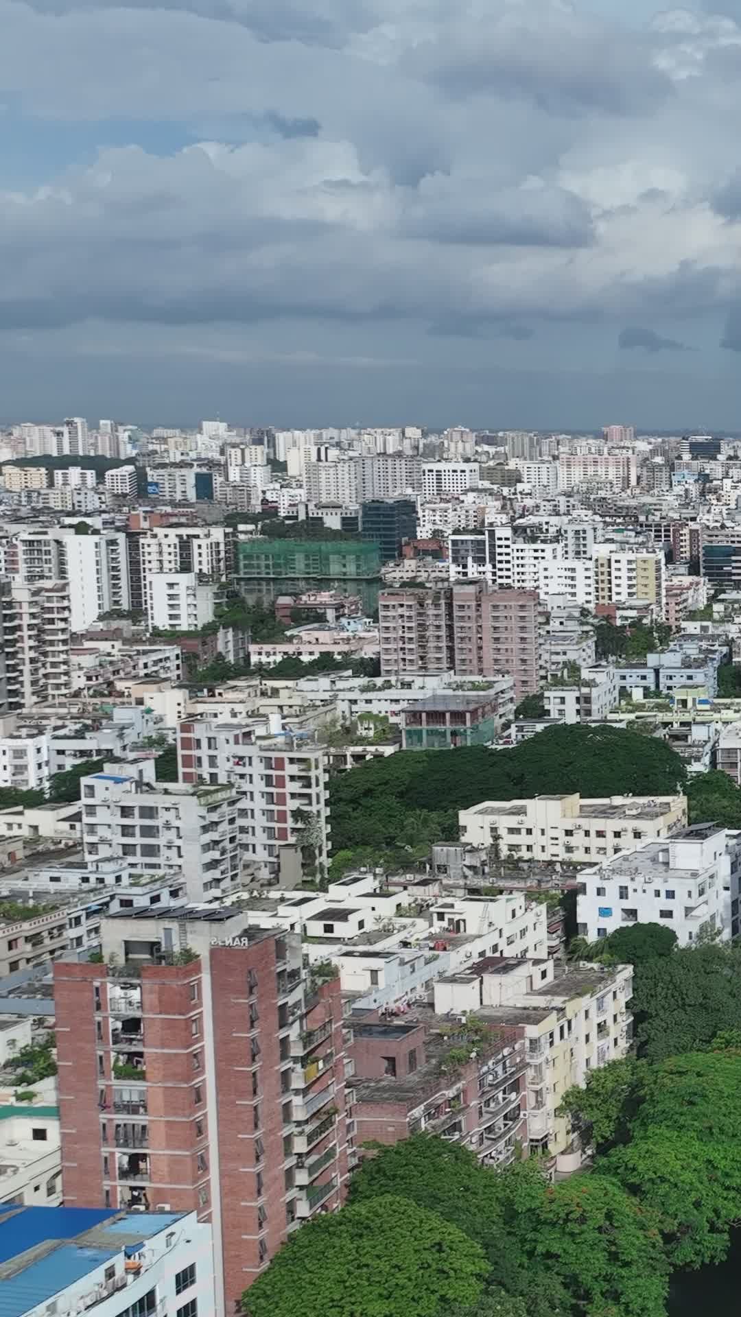 Stunning Aerial View of Dhaka Cityscape Free Stock Video Footage ...