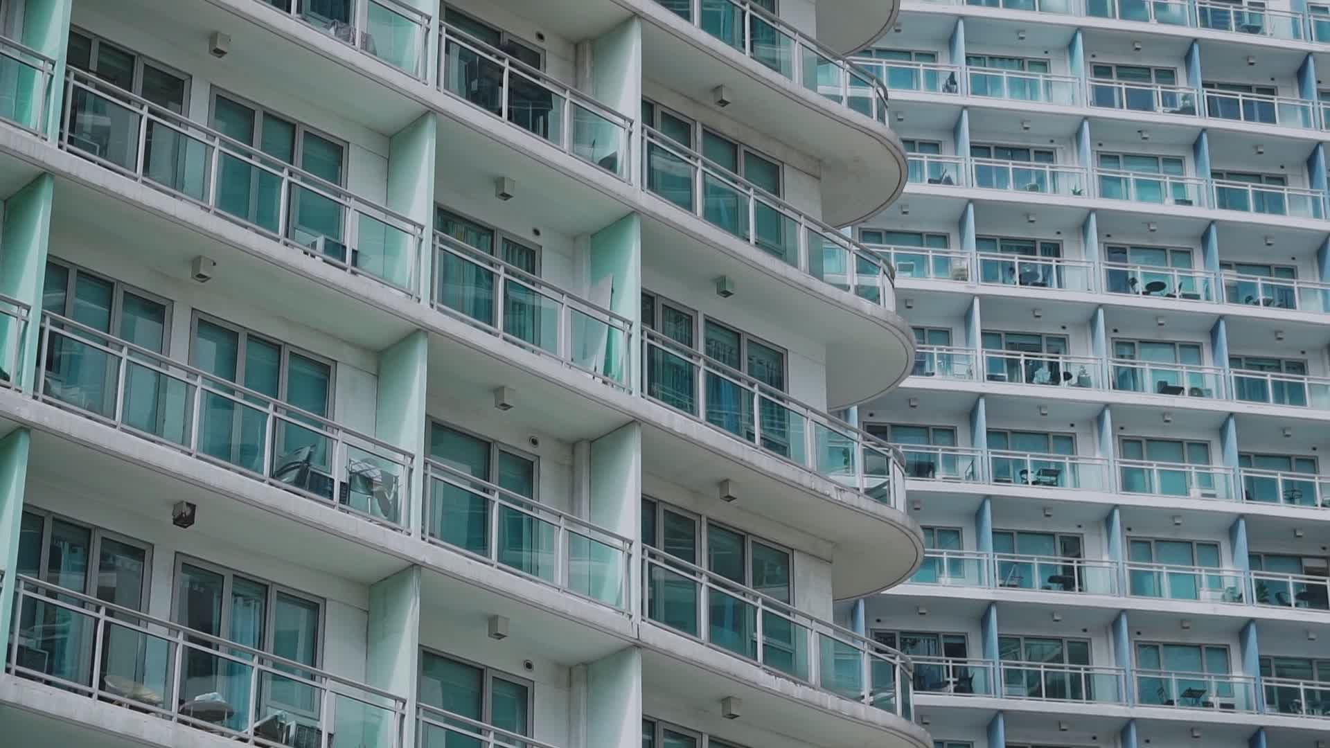 Modern High-Rise Buildings Exterior View Free Stock Video Footage ...
