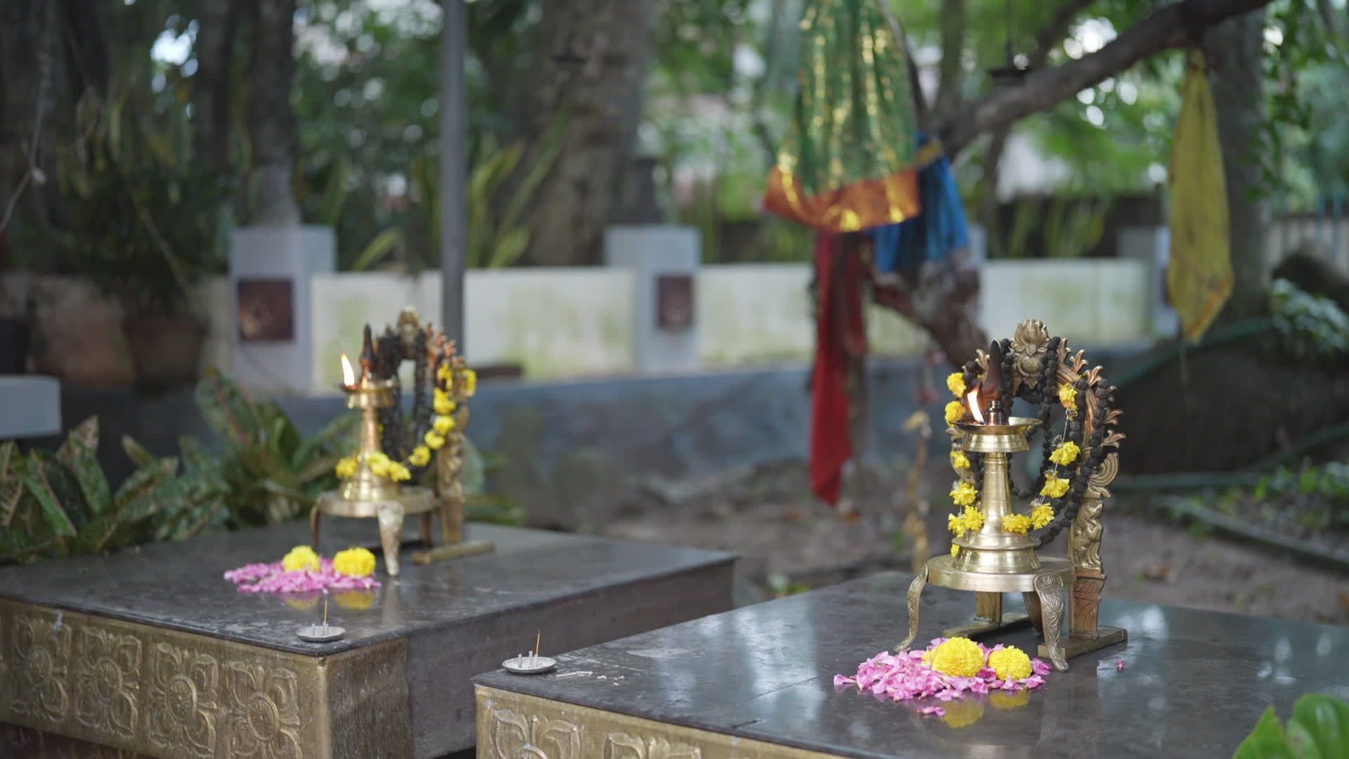 Traditional Kerala Temple Ritual Scene Free Stock Video Footage ...