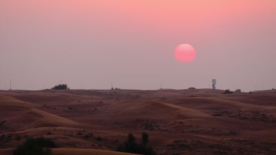Stunning Desert Sunset Over Majestic Sand Dunes Free Stock Video ...